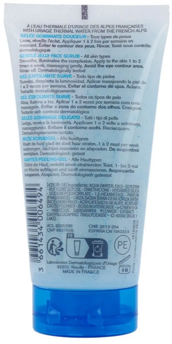 Uriage Peeling Hygiëne Gelée Gommante Douceur 50ml