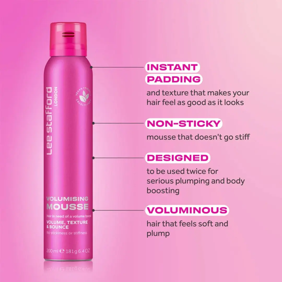 Lee Stafford Volumising Mousse 200ml