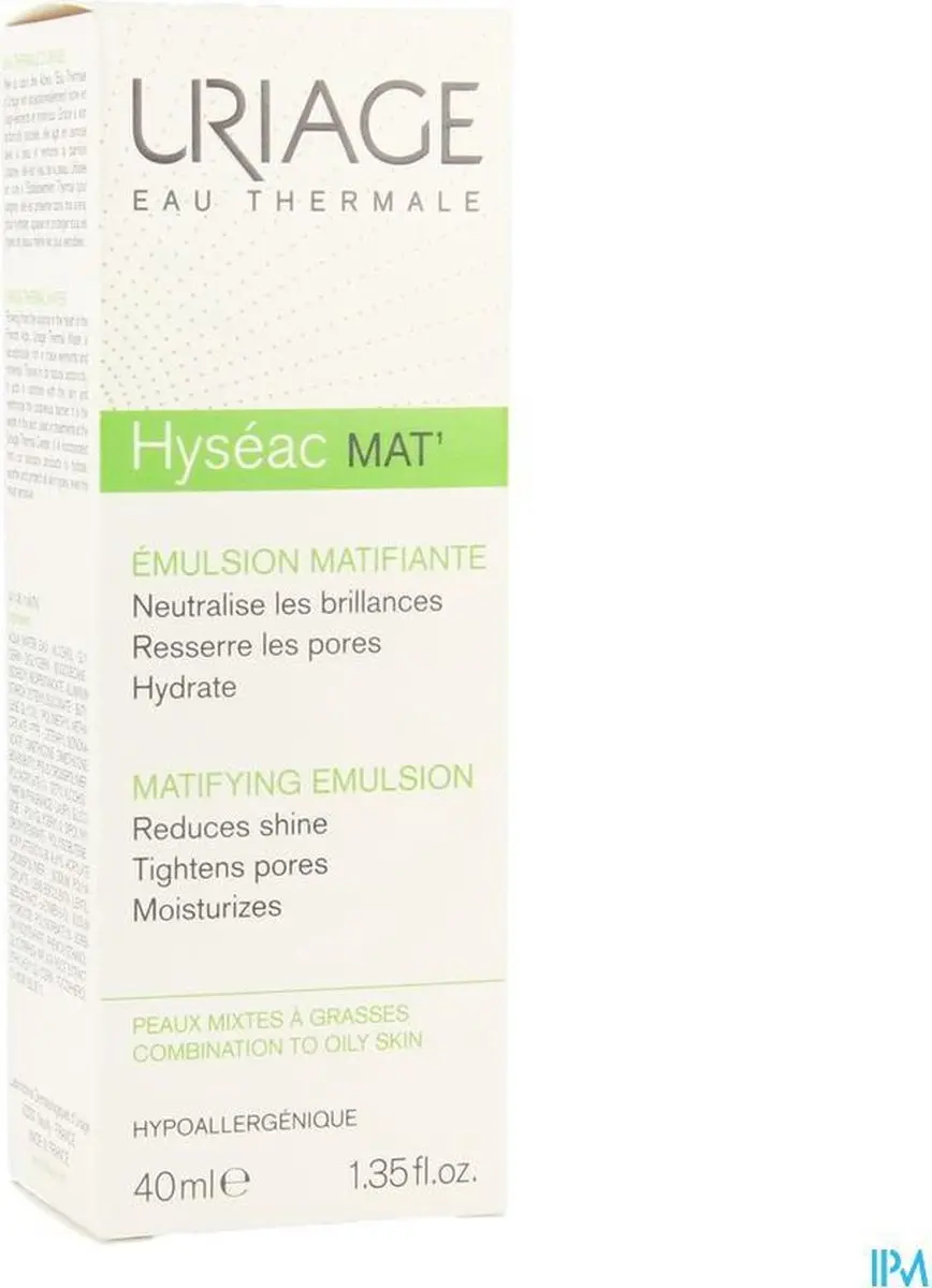 Uriage Hyséac Matterende Crème 40ml - 40 Stuks