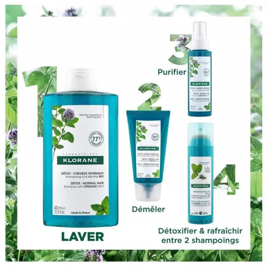 Klorane Menta Bio Shampoo 400ml