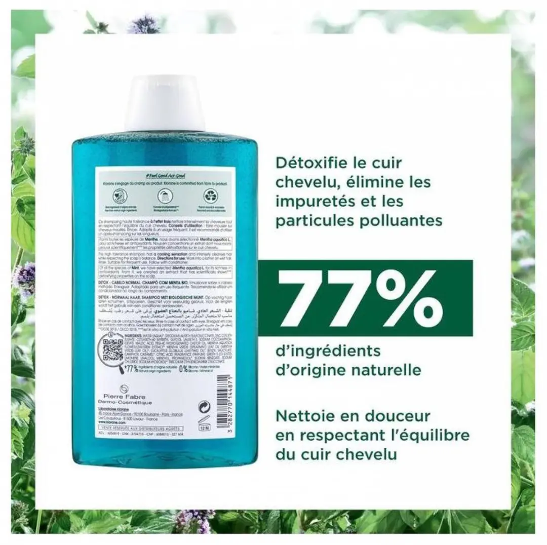 Klorane Menta Bio Shampoo 400ml