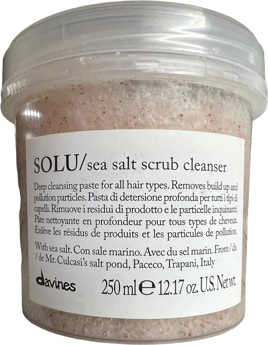 Davines SOLU Sea Salt Scrub Cleanser 250ml