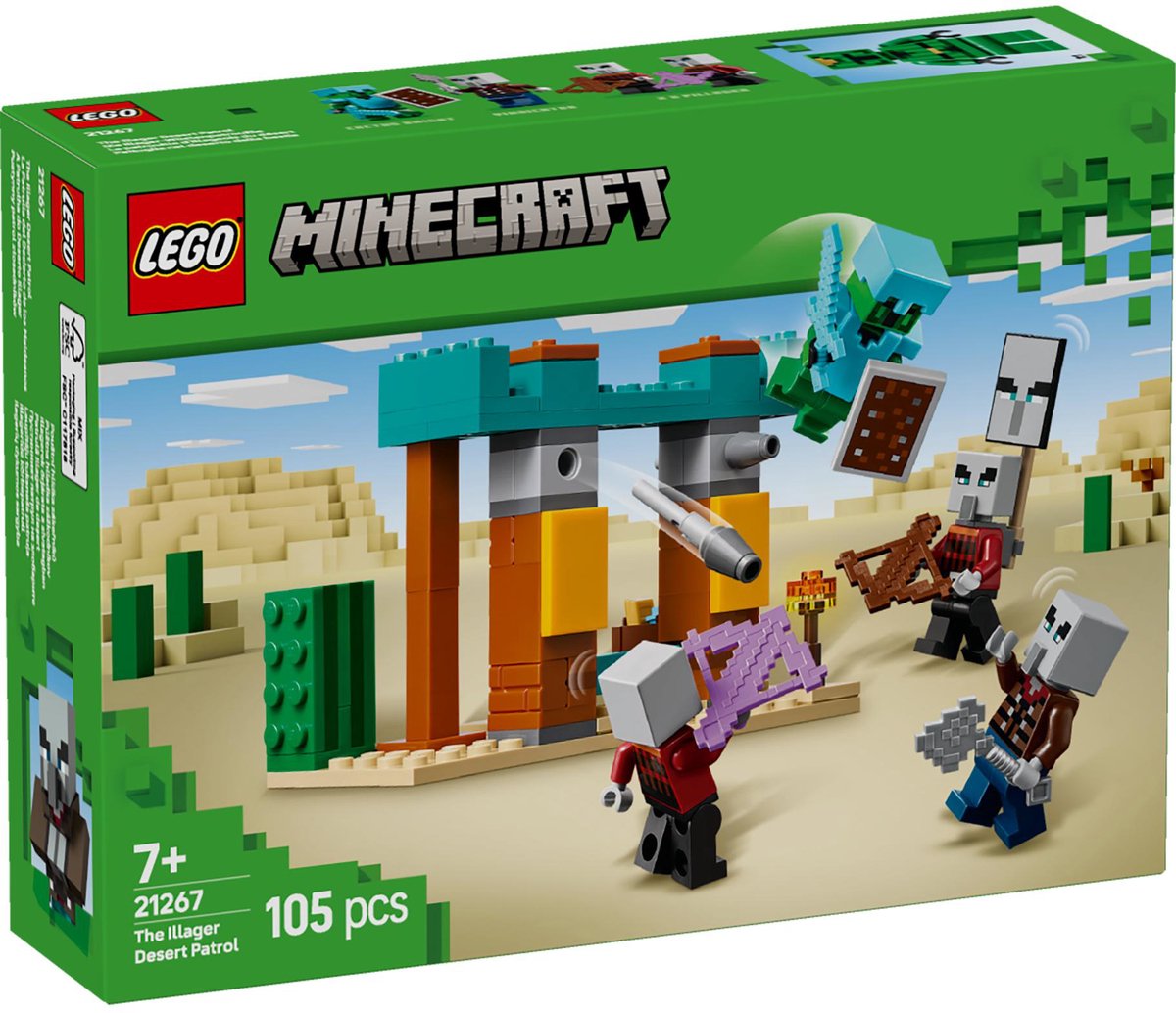 LEGO Minecraft De Illagers in de woestijn gamingset voor kinderen - 21267