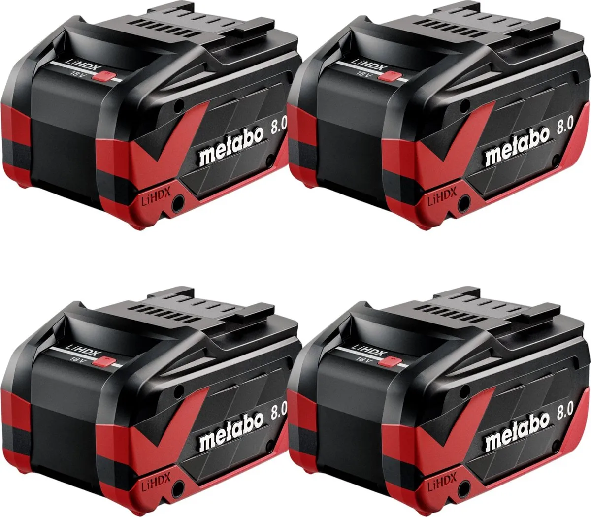 Metabo 4x LiHDX 18V 8.0Ah Accupack