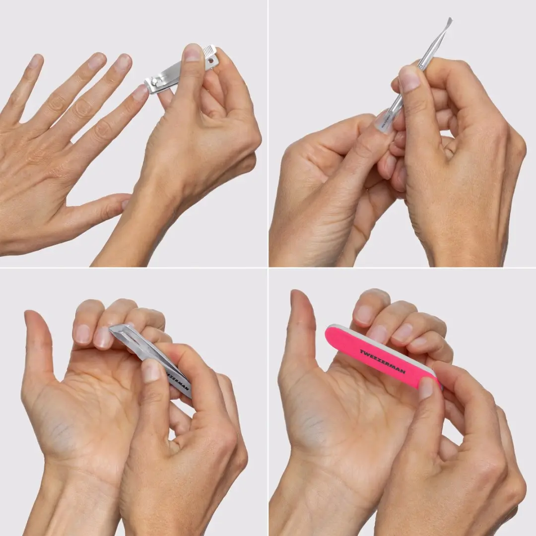 Tweezerman Mini Neon Nail Rescue Kit - Nagelknipper, vijl & nagelriemtang - afbeelding 6 van 6