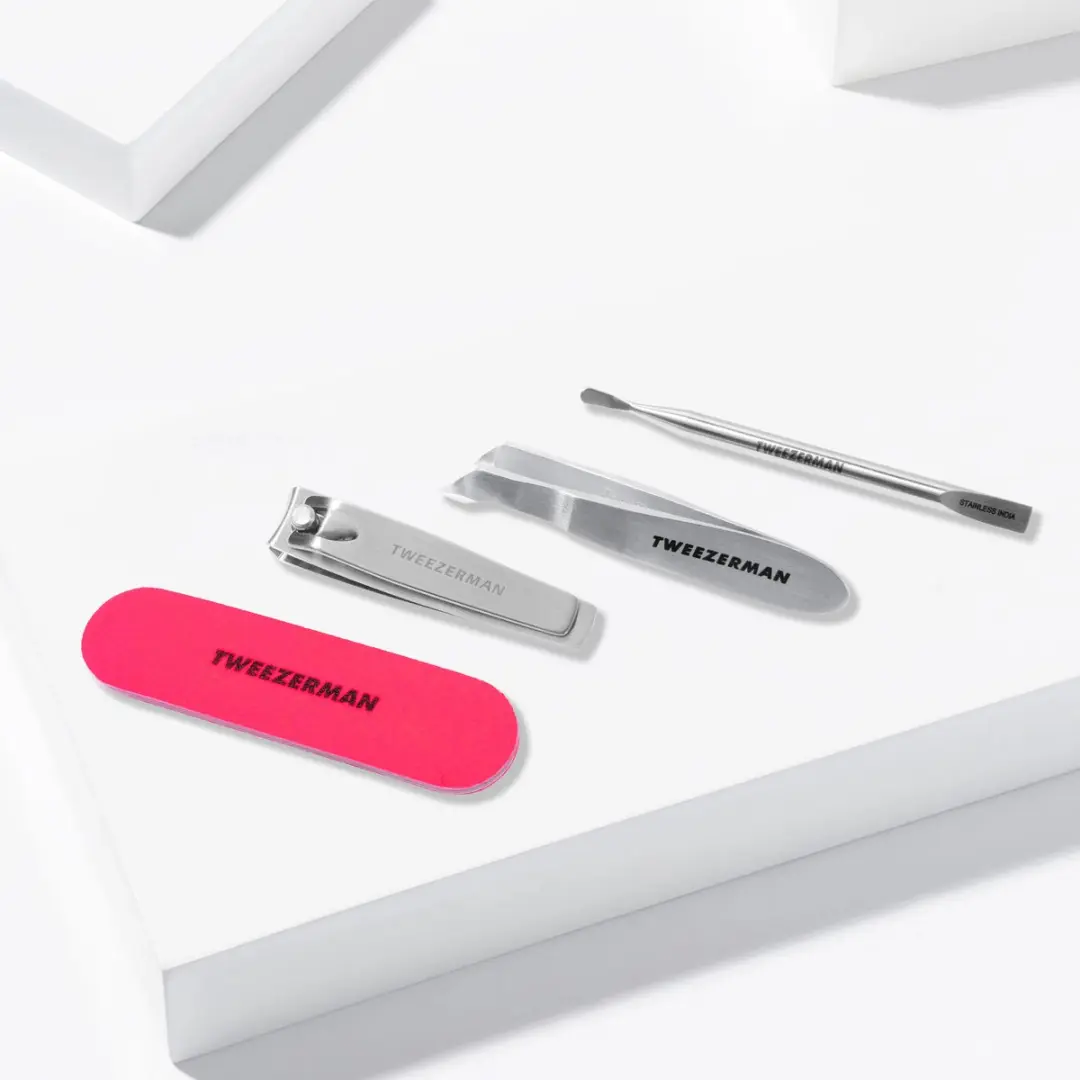 Tweezerman Mini Neon Nail Rescue Kit - Nagelknipper, vijl & nagelriemtang