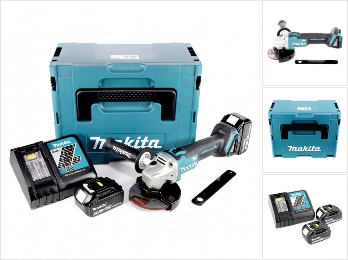 Makita DGA506RFJ Haakse Slijper 18V