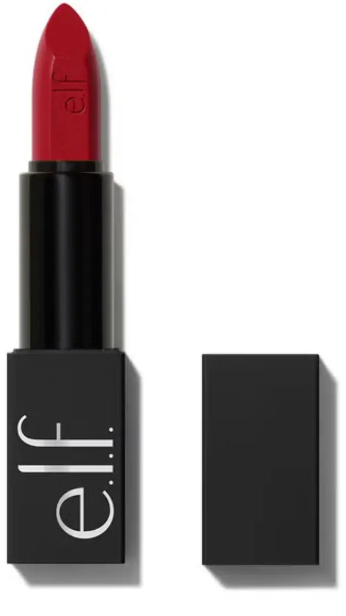ELF O Face Satin Lipstick Own It Cool Red