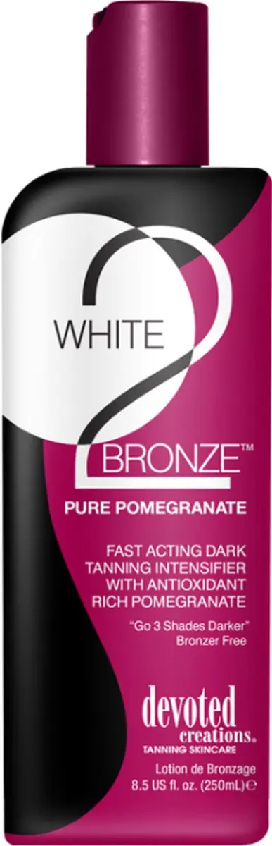 Devoted Creations White 2 Bronze Pure Pomegranate Zonnebankcrème 260ml
