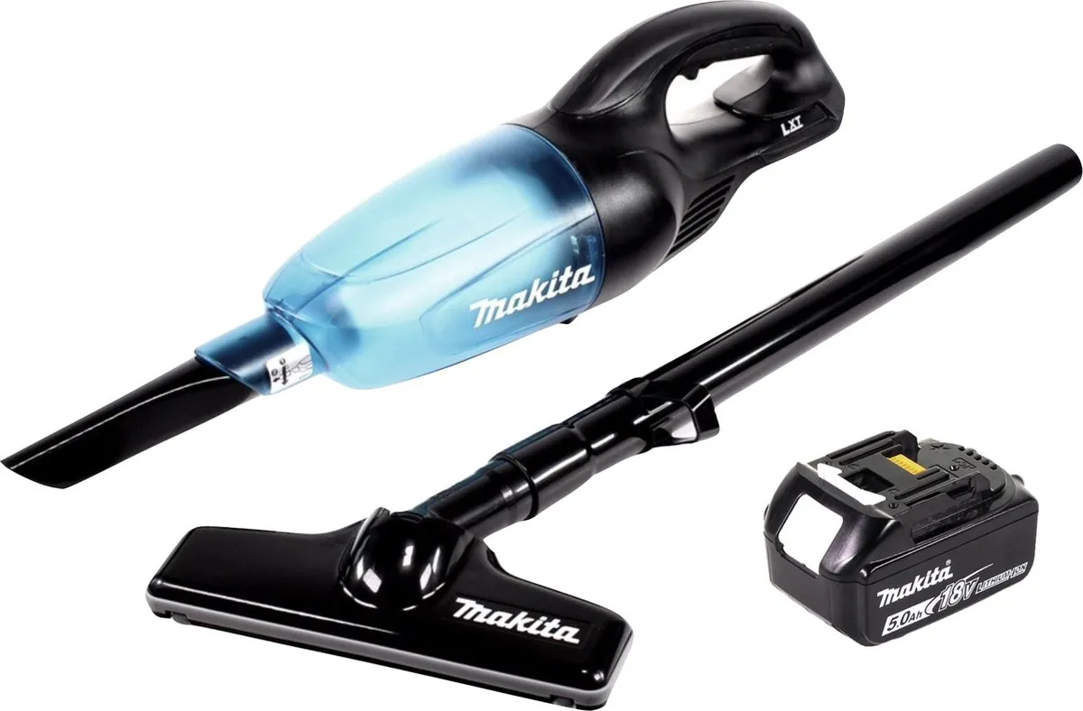 Makita DCL180T1B Accu Stofzuiger 18V - 0.65L - 1x 5.0Ah Accu - afbeelding 4 van 5