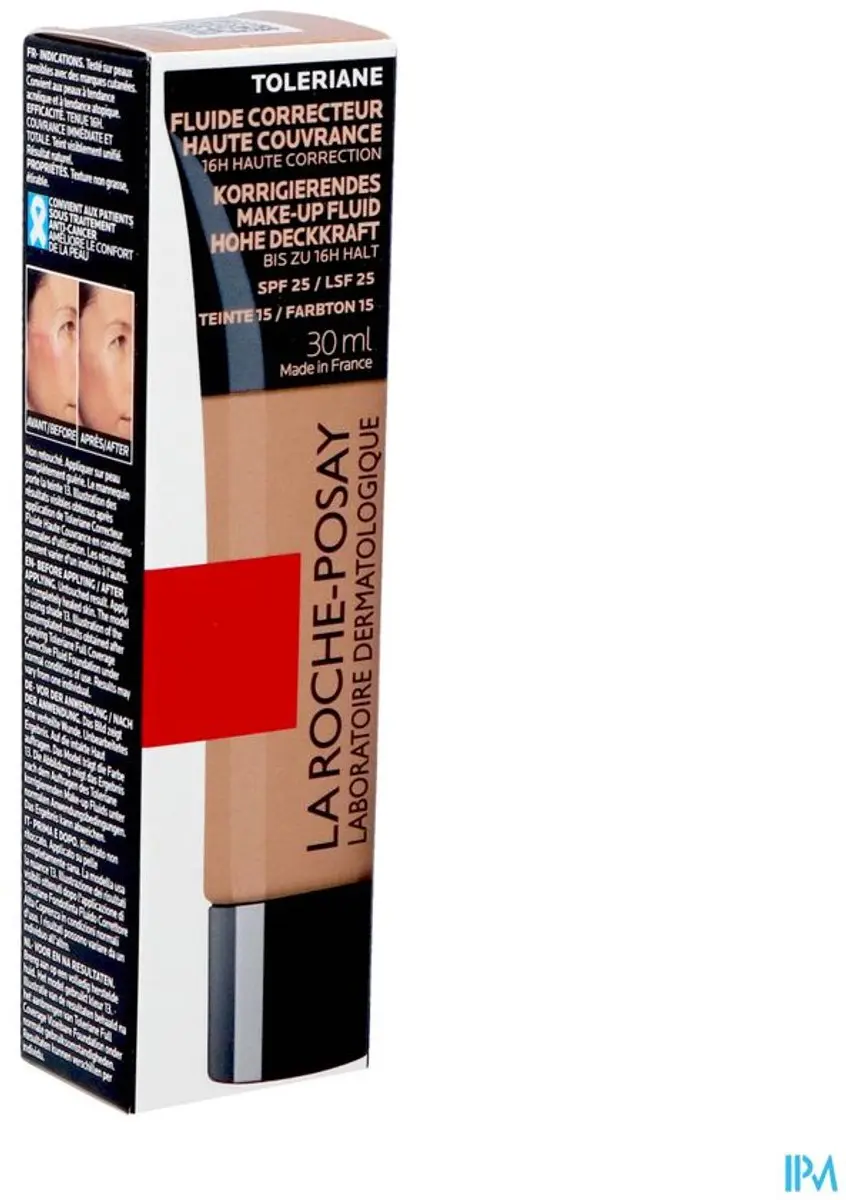 La Roche-Posay Toleriane Vloeibare Foundation SPF25 30ml - afbeelding 6 van 6