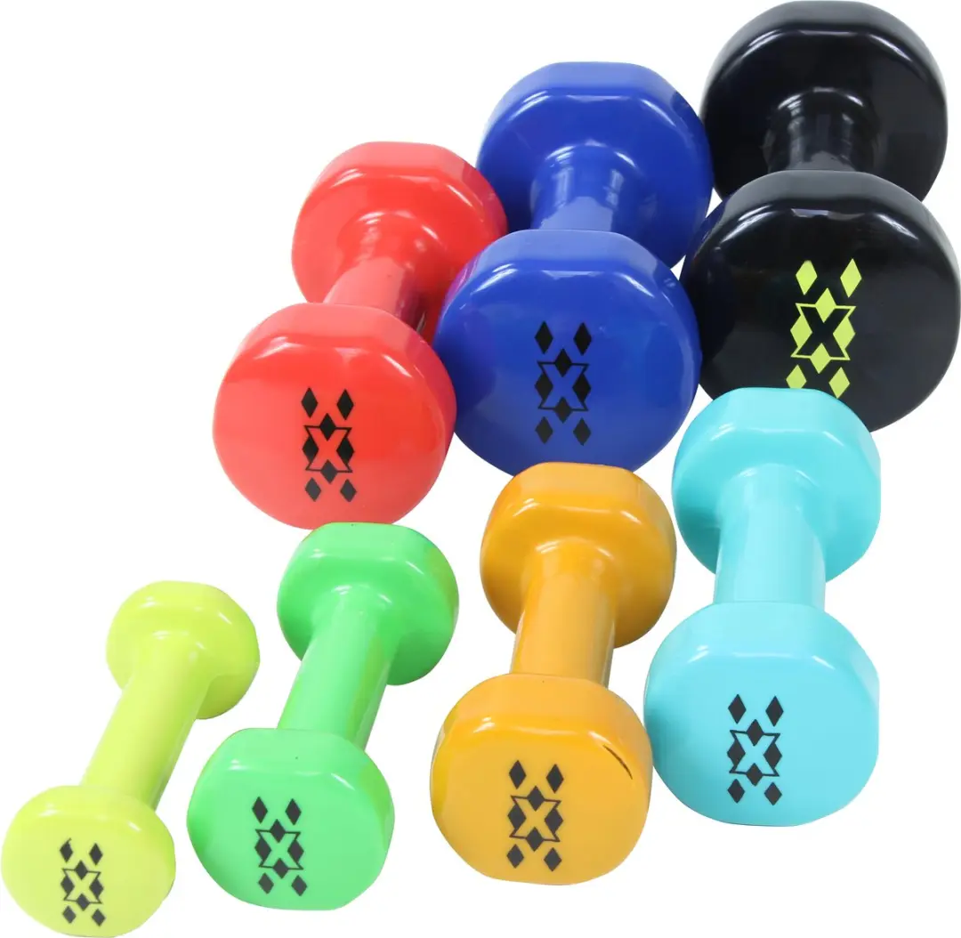 LifeMaxx Vinyl Dumbbell 2kg - Blauw