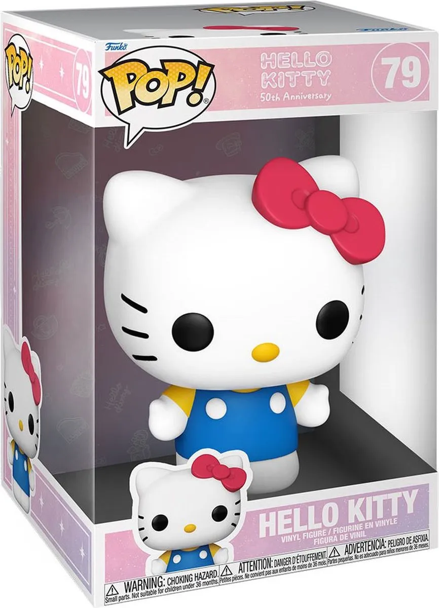Funko Pop Hello Kitty Jumbo 76088 - 50th Anniversary - afbeelding 6 van 6