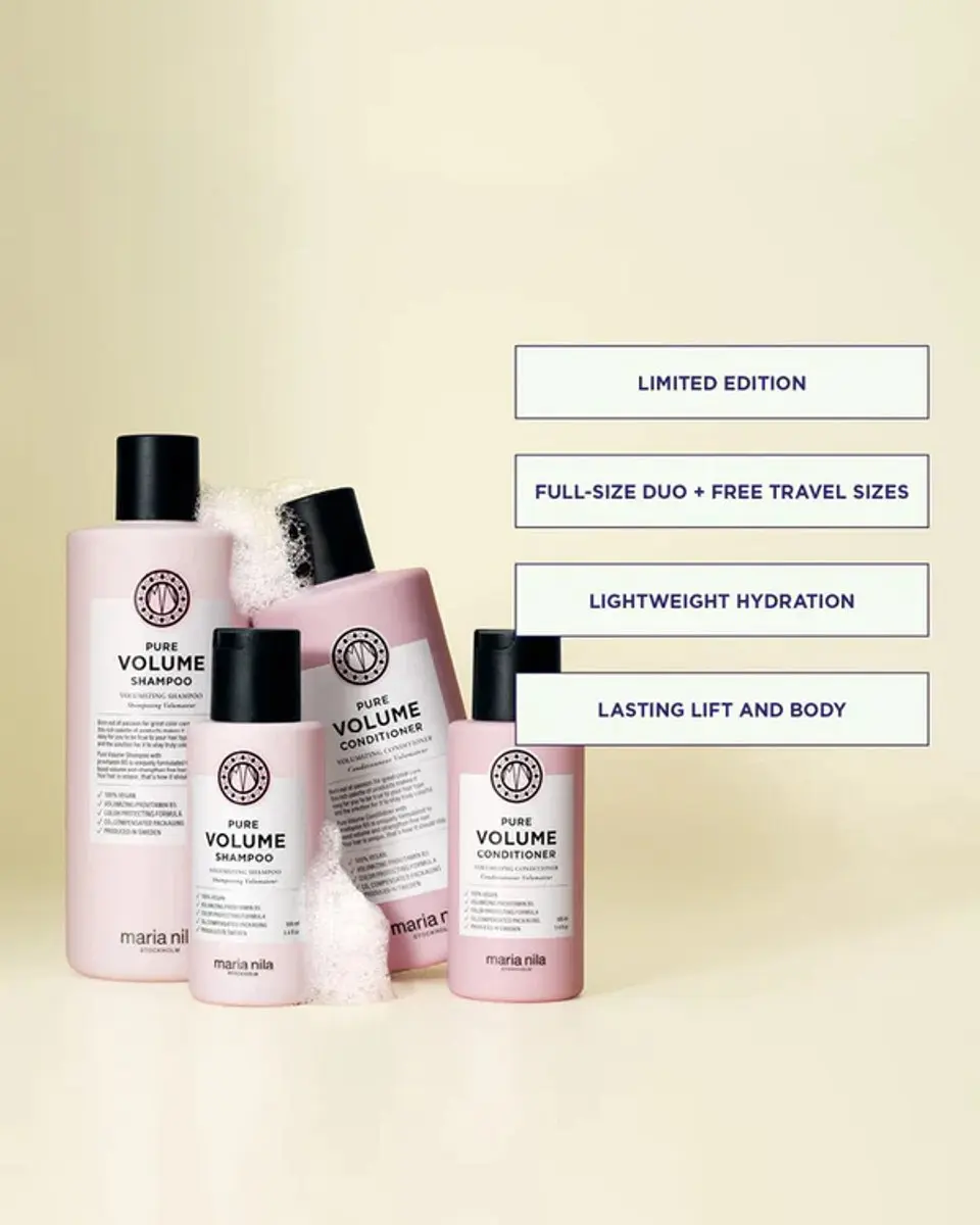 Maria Nila Pure Volume Beauty Bag 2026 - 5 Stuks