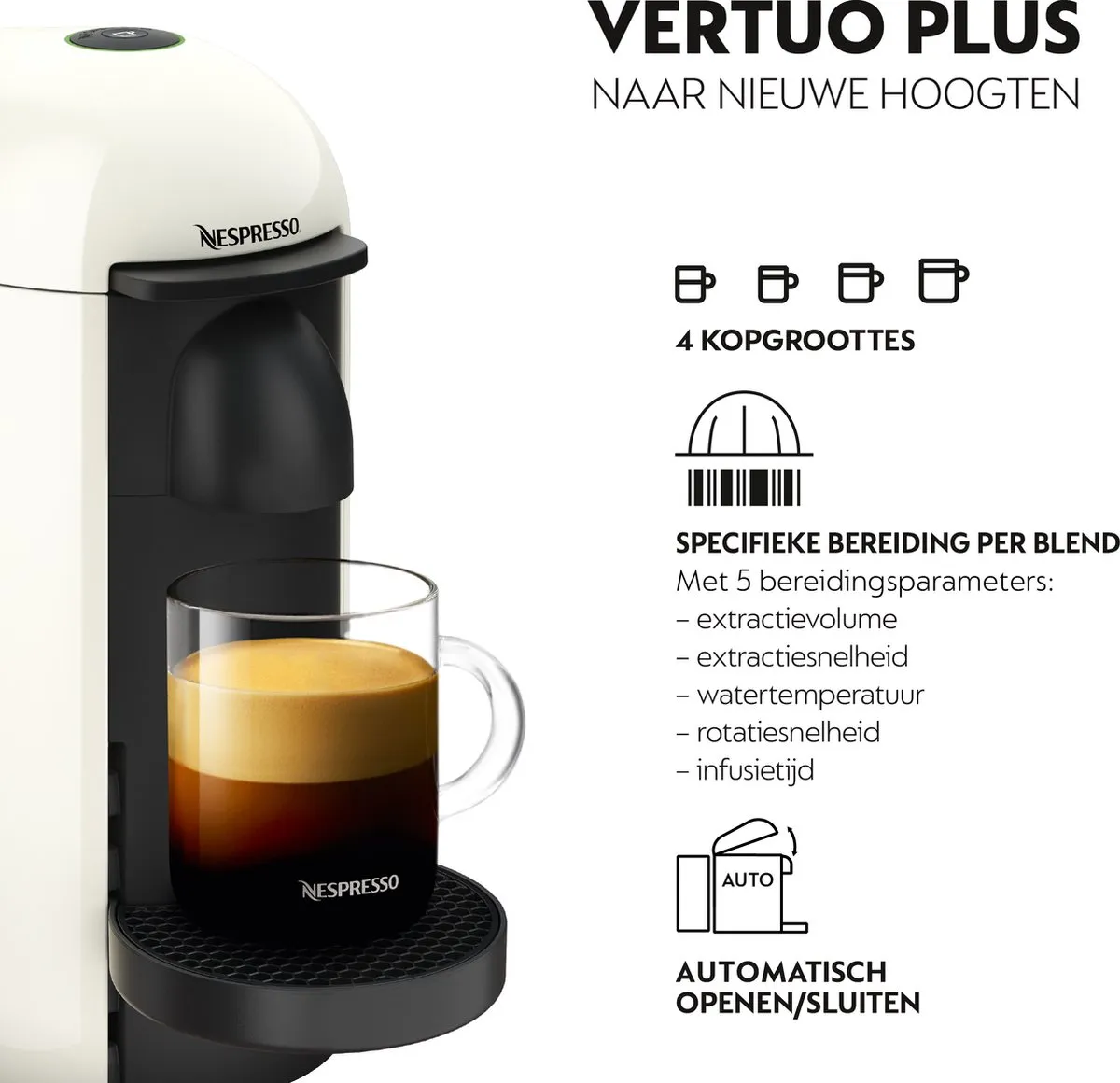 Krups Vertuo+ XN9031 Koffiezetapparaat - Nespresso Original - Wit