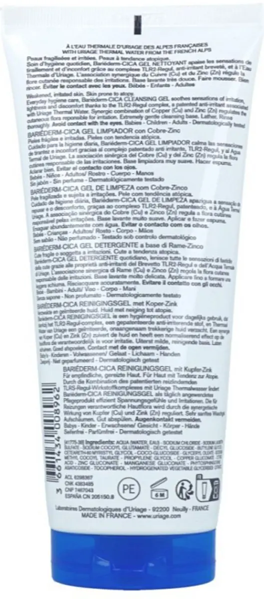 Uriage Bariéderm-CICA Cleansing Gel 200ml