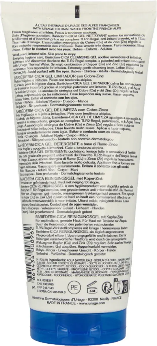 Uriage Bariéderm-CICA Cleansing Gel 200ml
