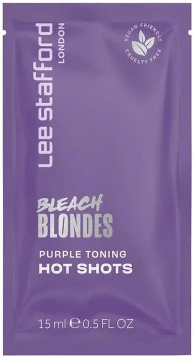 Lee Stafford Bleach Blondes Purple Toning Hot Shots - 4x15ml