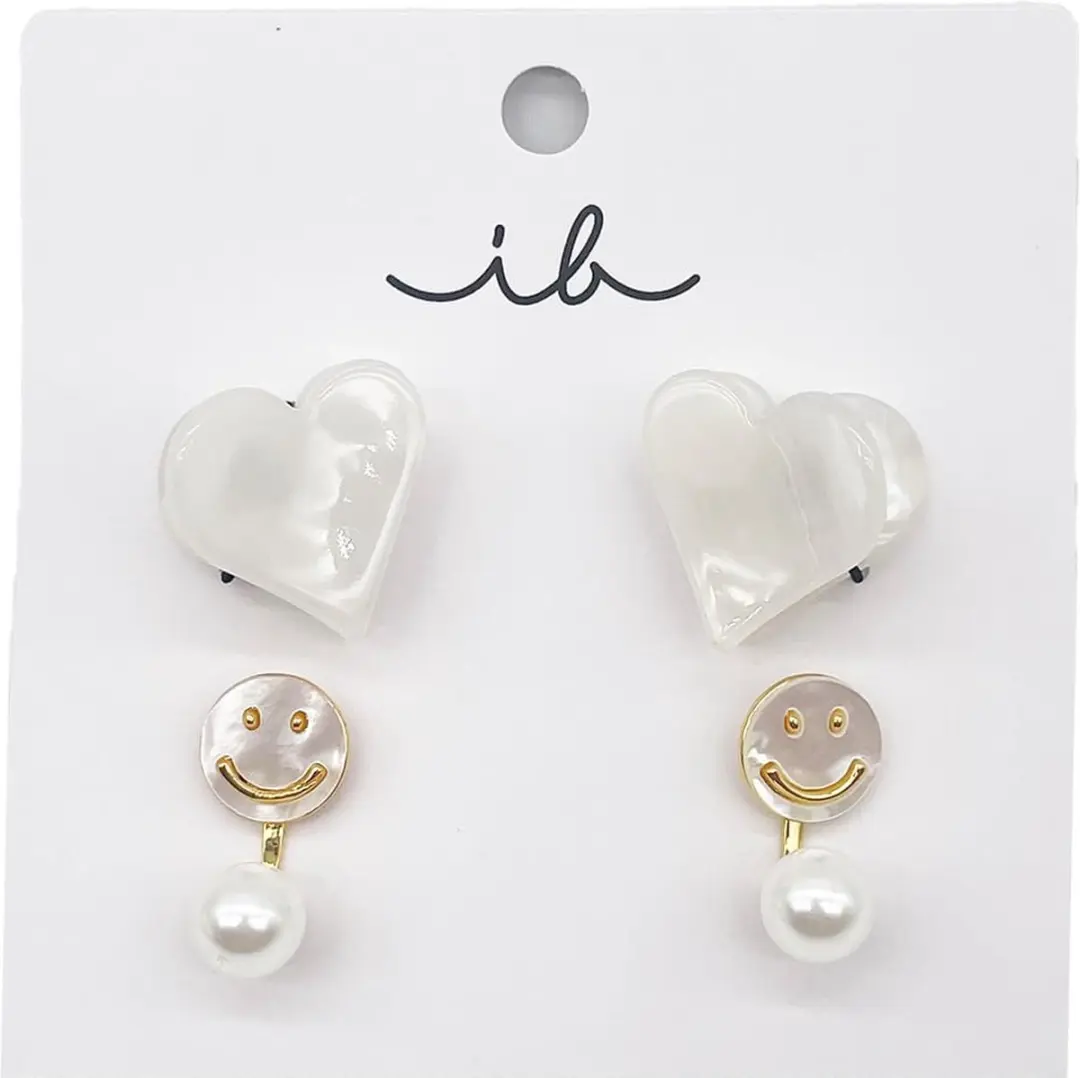 Invisibobble Heart Hairclips & Oorbellen