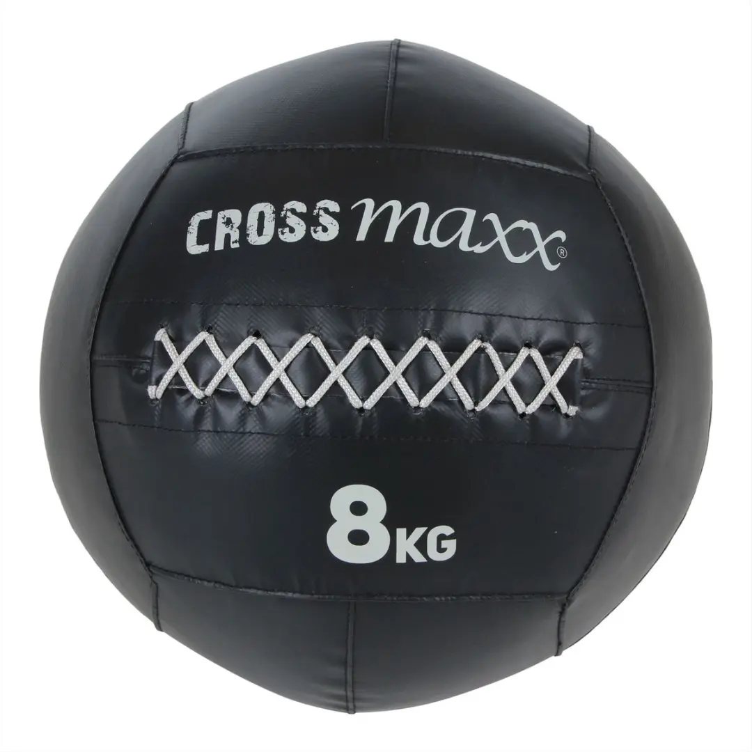 LifeMaxx Crossmaxx Pro Wall Ball 8 kg - Zwart