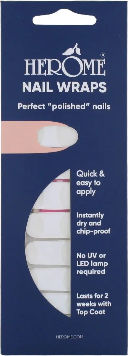 Herome Nail Wraps French Manicure Clear