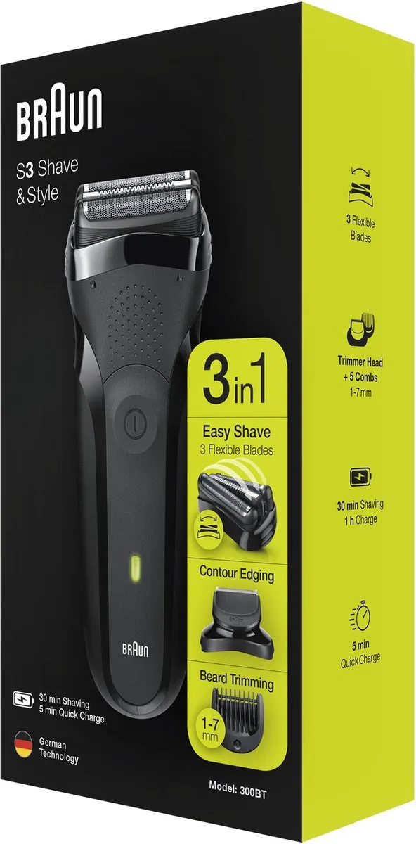 Braun Series 3 300BT Elektrisch Scheerapparaat