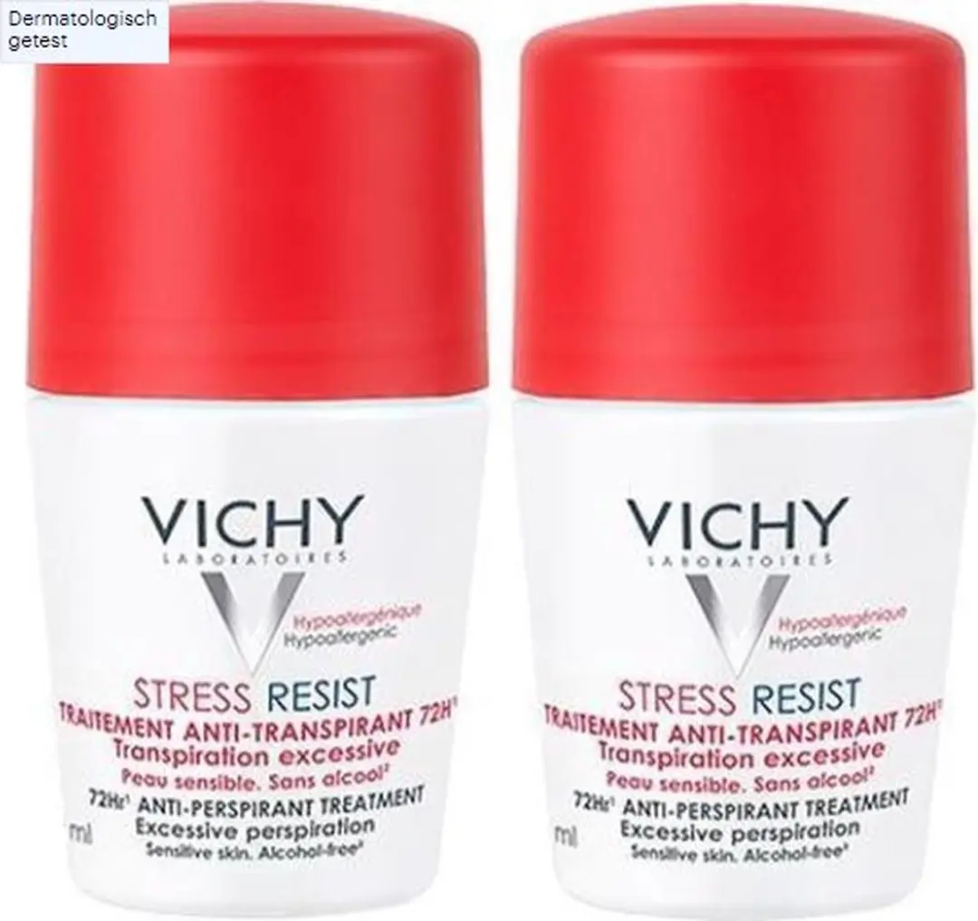 Vichy Deodorant Stress Resist Roller 72u - 2x50ml