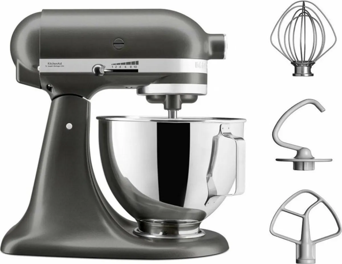 KitchenAid 5KSM95PSESZ Keukenmachine - 275W - Grijs