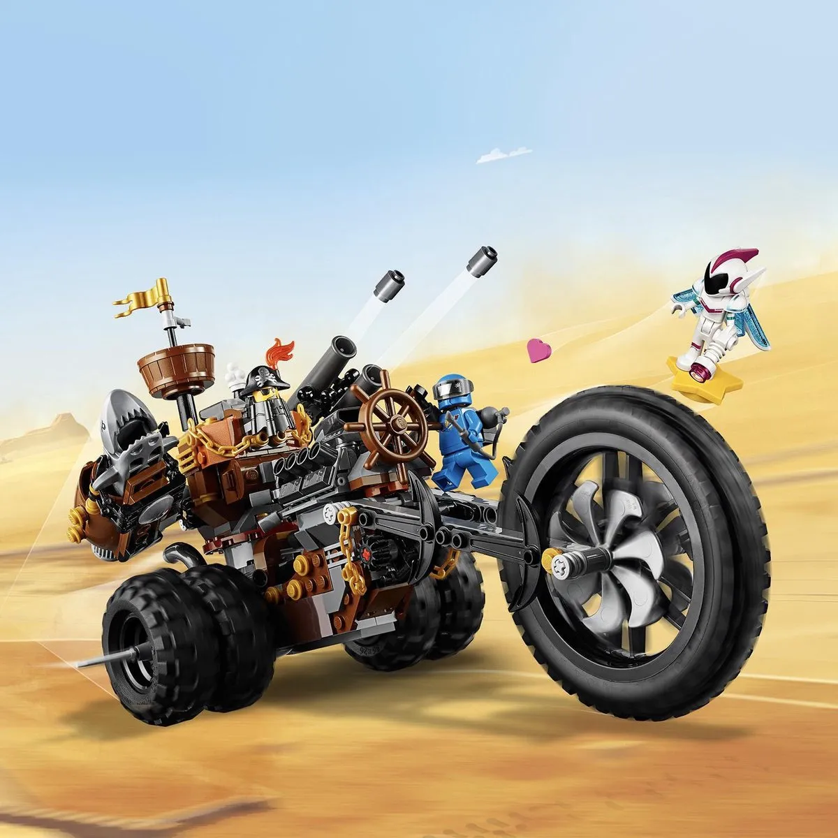 LEGO Movie 2 Metaalbaards Heavy Metal Trike 70834 - 461 Stukken - afbeelding 6 van 6