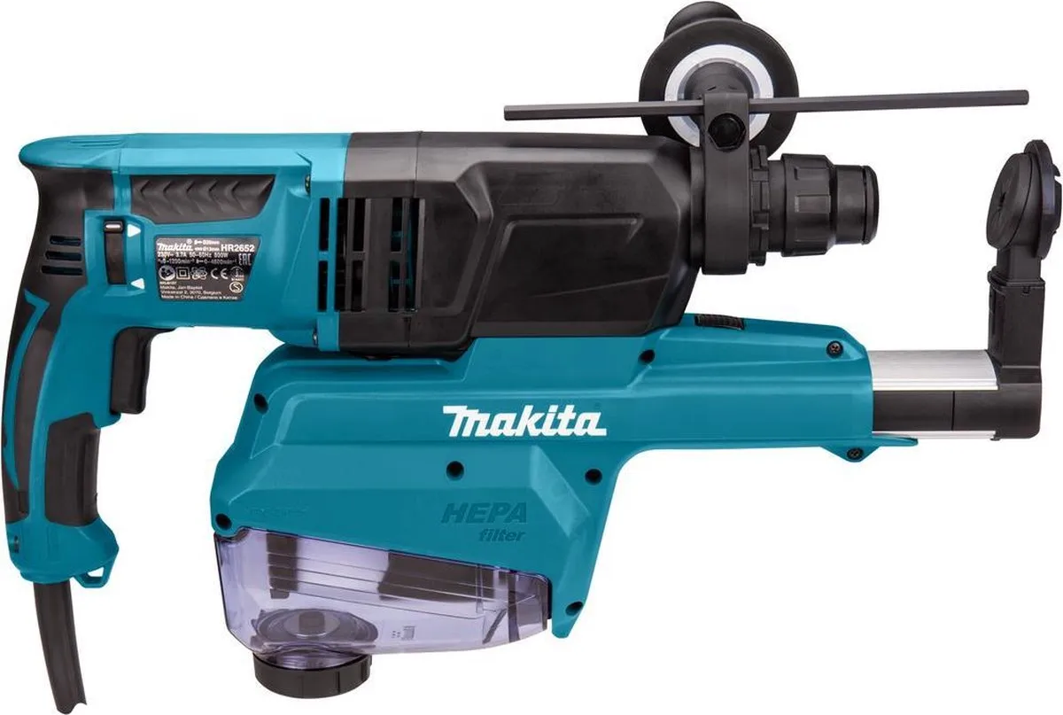 Makita HR2652J Combihamer SDS-Plus 800W - met Stofafzuigunit