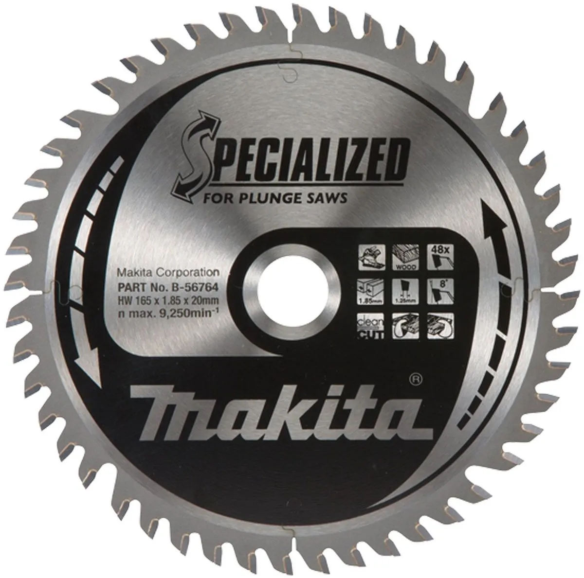 Makita B-56708 Cirkelzaagblad Hout 165mm - 48 Tanden