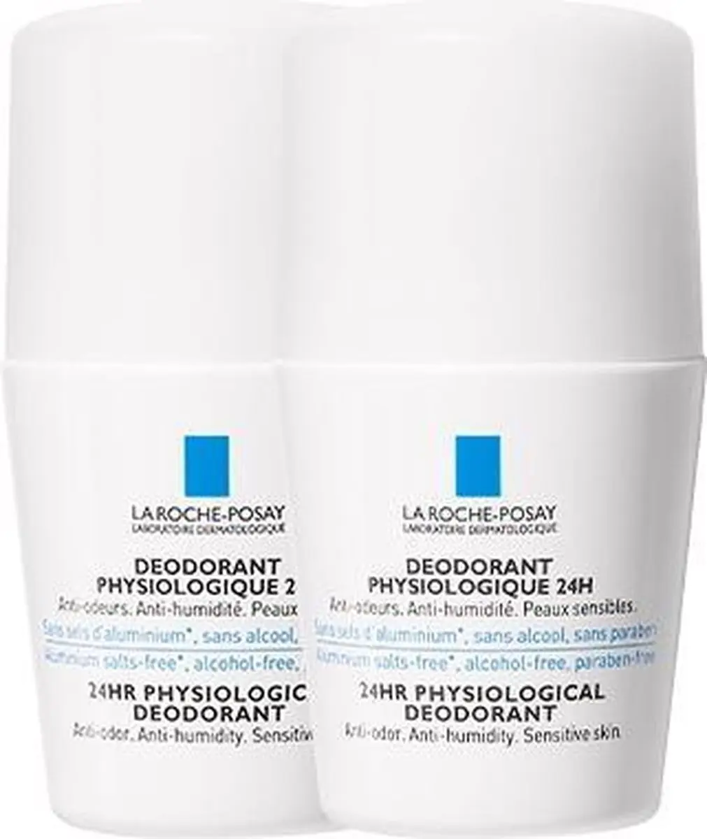 La Roche-Posay Physiologique Deodorant Roller 50ml - 2 Stuks
