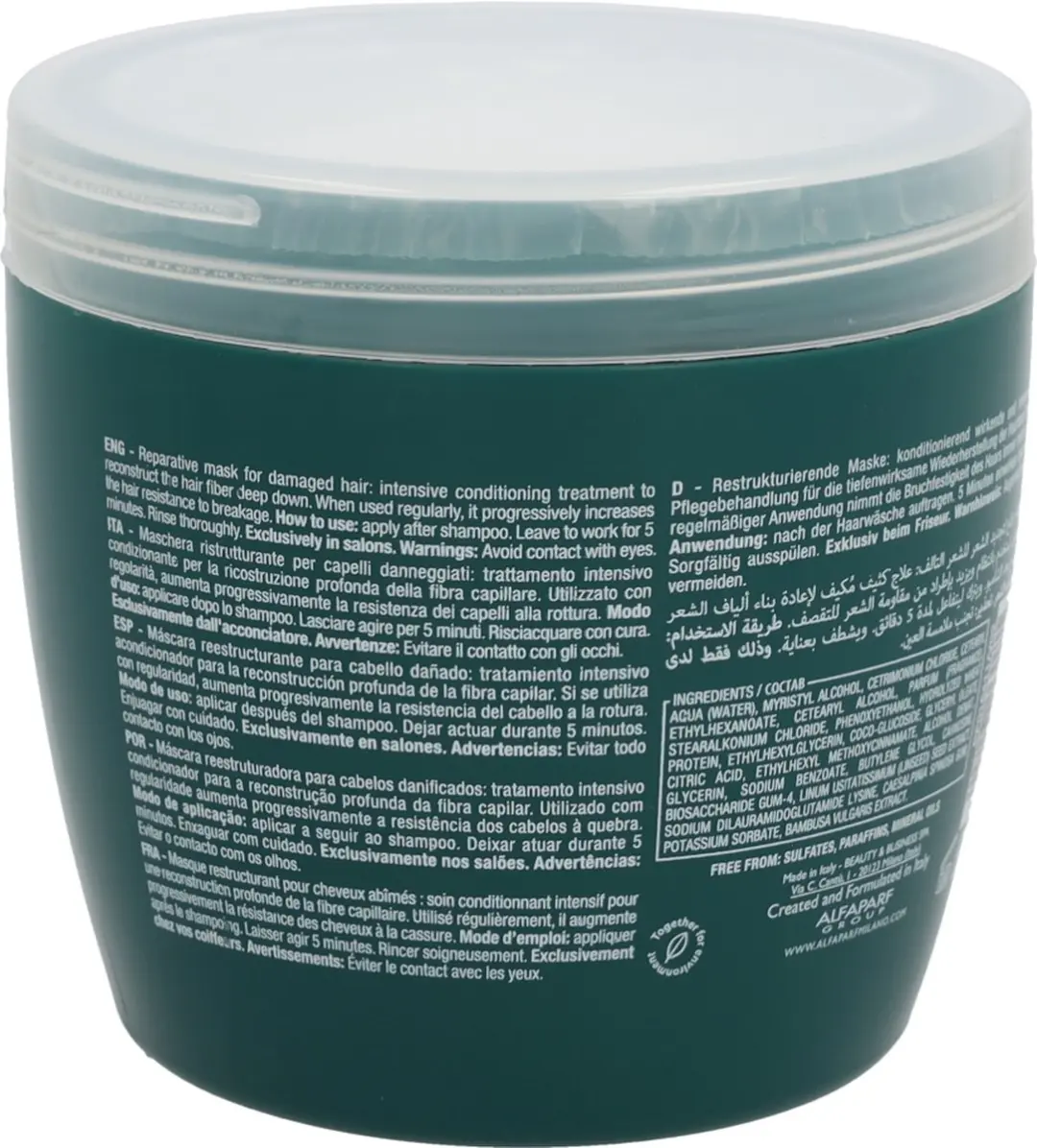 Alfaparf Milano Semidilino Reconstruct Haarmasker 500ml