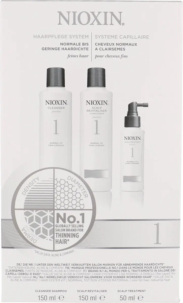Nioxin Hair Trial Kit System 1 - 3x350ml