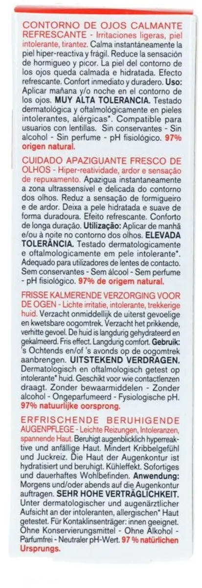Uriage Tolederm Control Fresh Calming Eyecare 15ml