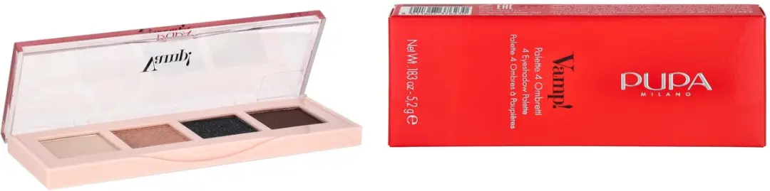 Pupa Milano Vamp! 4 Oogschaduw Palette 006 Deep Nude - 4 Kleuren