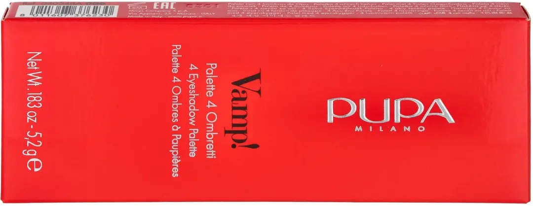 Pupa Milano Vamp! 4 Oogschaduw Palette 006 Deep Nude - 4 Kleuren