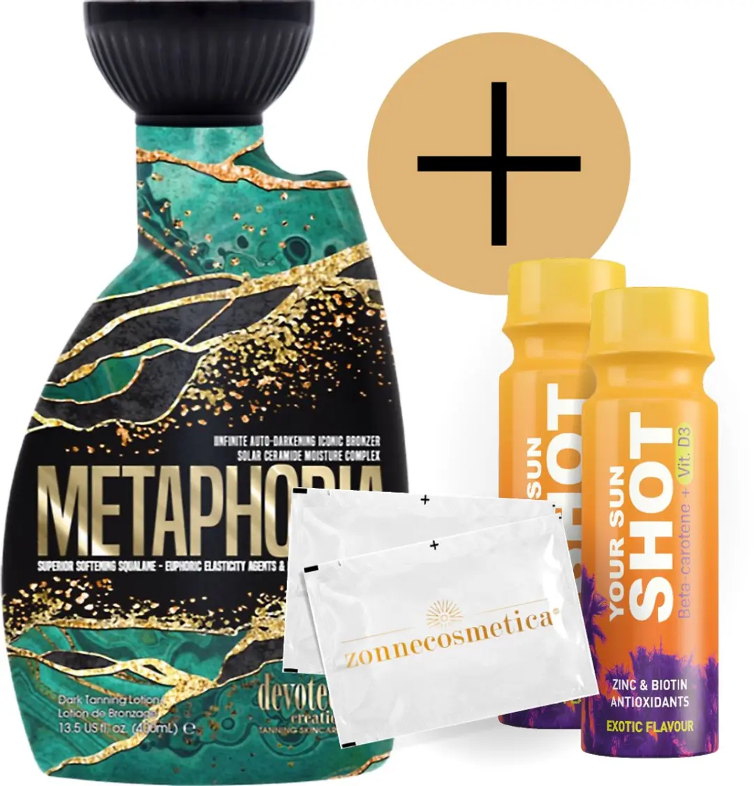 Devoted Creations Metaphoria + Your Sun Shots Verfrissingsdoekjes