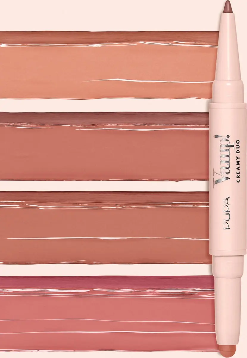 Pupa Milano Vamp! Creamy Duo Lip Pencil & Lipstick 006 Deep Rose