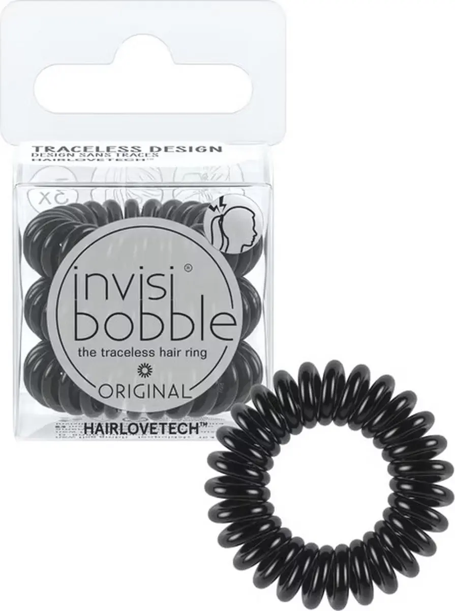 Invisibobble Hair Ties - 3 Stuks Zwart