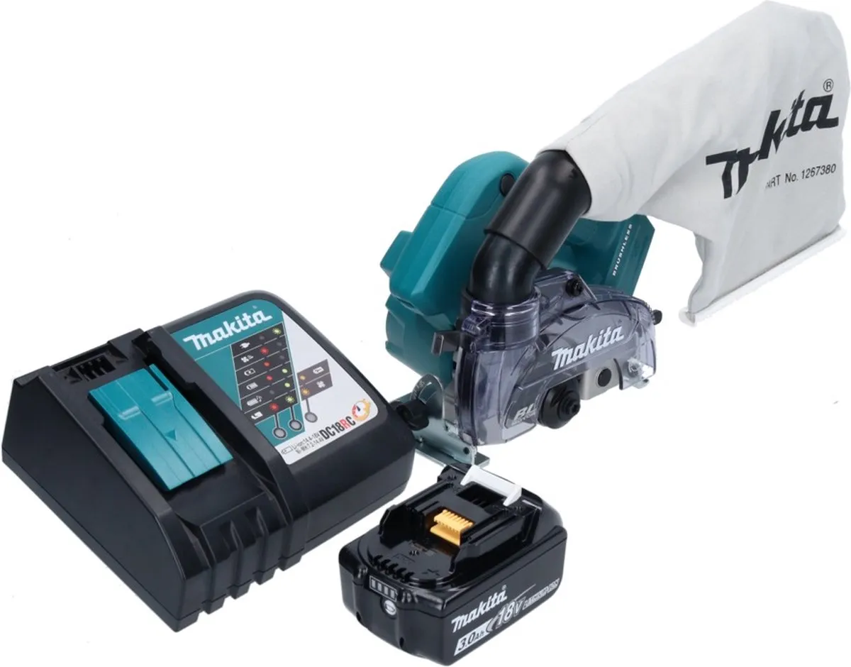 Makita DCC500RF1 Diamantsnijder 125mm 18V - 1x 3,0Ah Accu