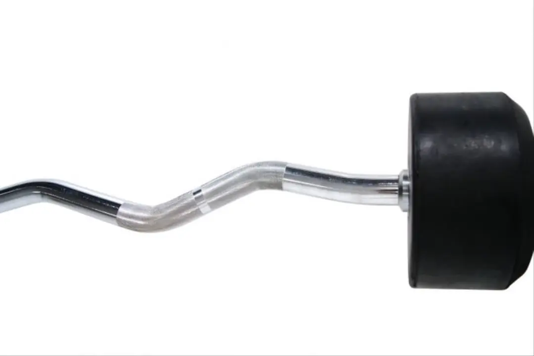 Muscle Power Vaste Curl Halterstang 20kg - Zilver/Zwart