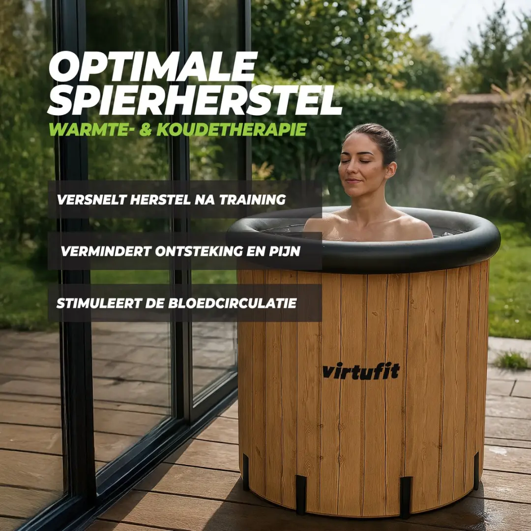 VirtuFit IJsbad XXL VF13079 - 375L - Zwart/Beige