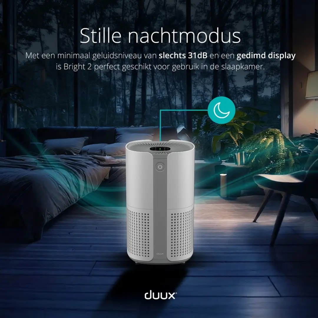 Duux Bright 2 DXPU09 Luchtreiniger - 42m² - Wit