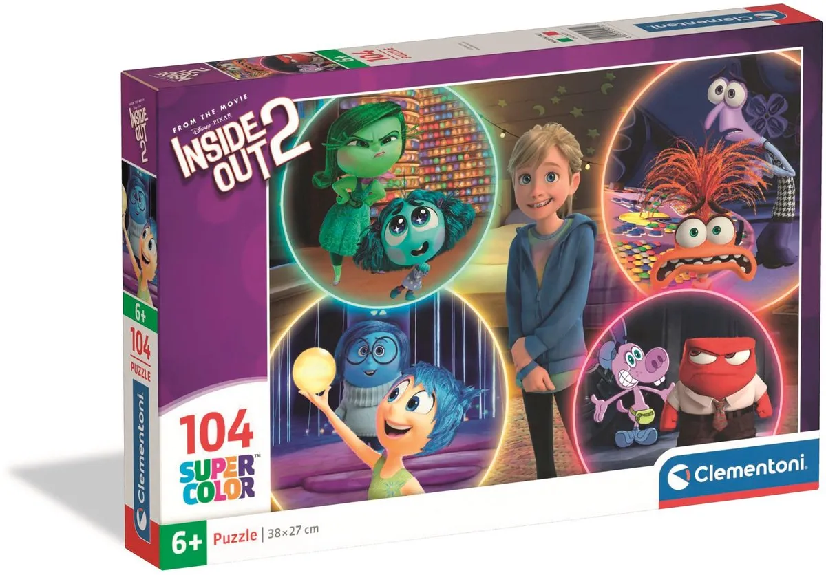 Clementoni Inside Out 2 Kinderpuzzel 104 Stuks - Multikleur