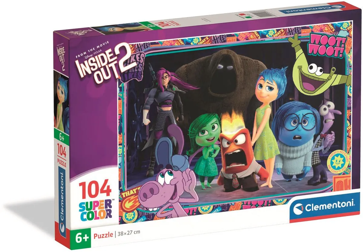 Clementoni Inside Out 2 Kinderpuzzel 104 Stuks - Multikleur