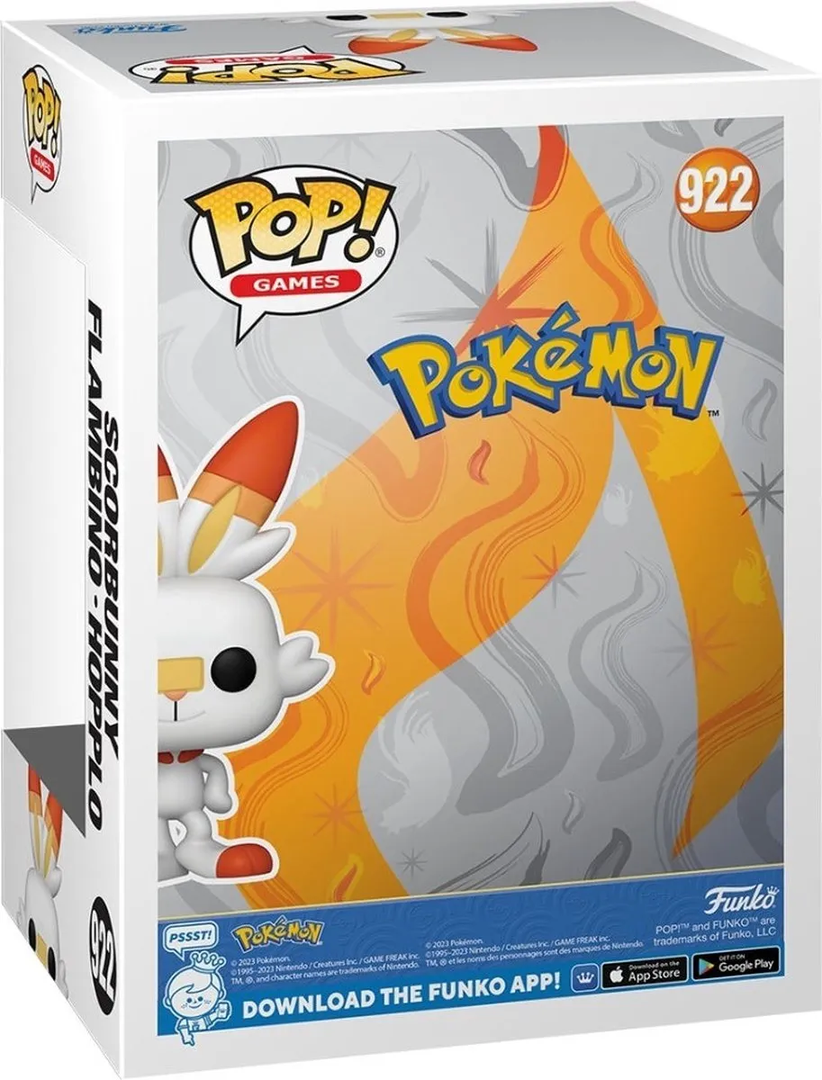 Funko Pop Pokémon Scorbunny #922 - Multi - afbeelding 6 van 6