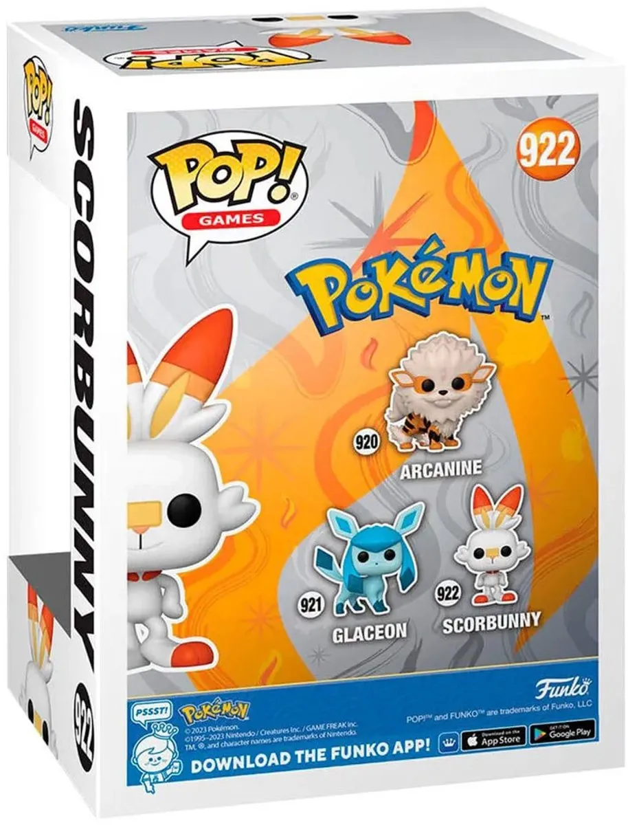 Funko Pop Pokémon Scorbunny #922 - Multi