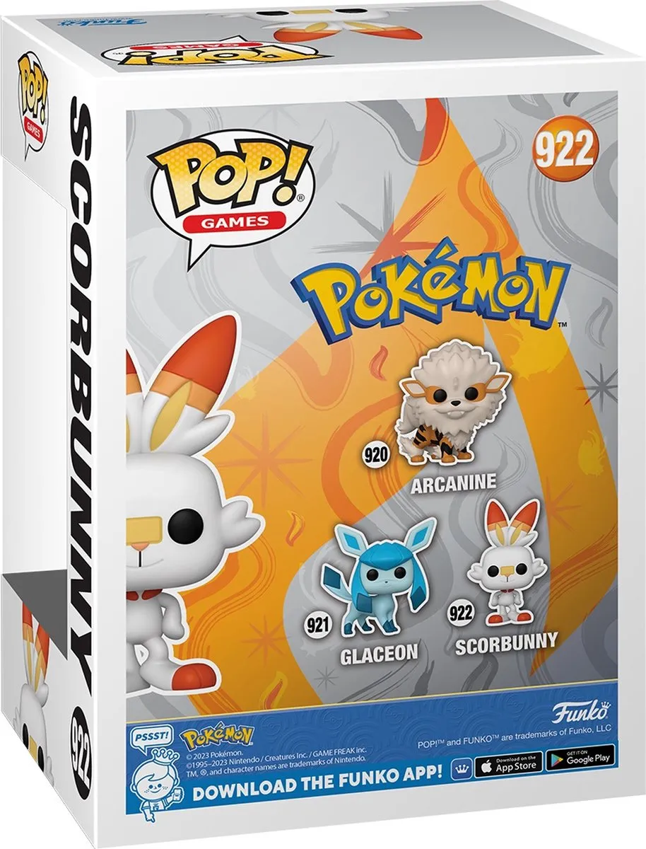 Funko Pop Pokémon Scorbunny #922 - Multi