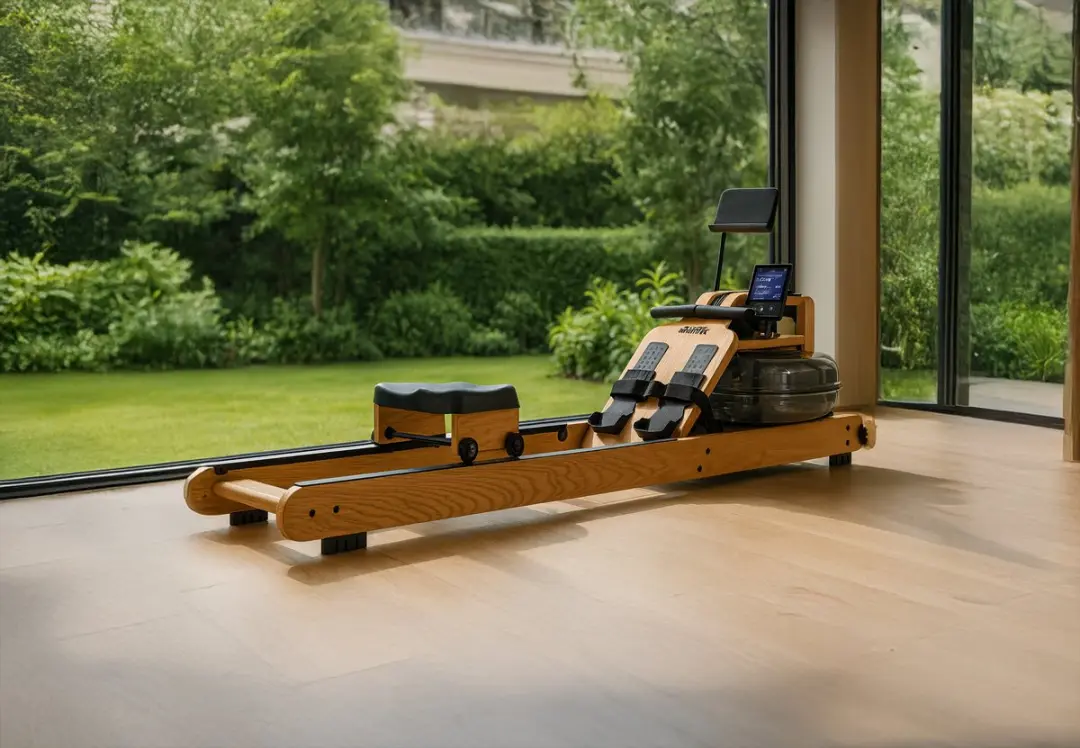 VirtuFit Elite Oak Roeimachine - Waterweerstand - 9 Programma's - Bruin